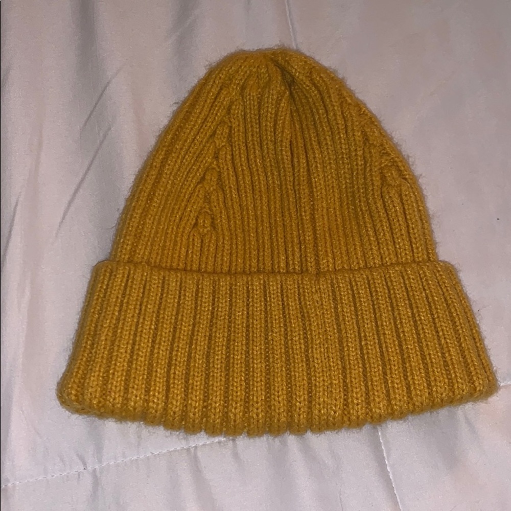 mustard beanie